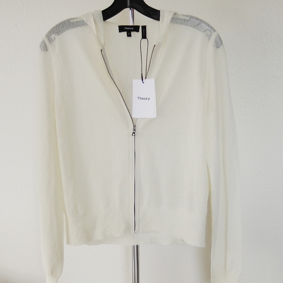 Theory Hodina B Crimp Knit Hoodie